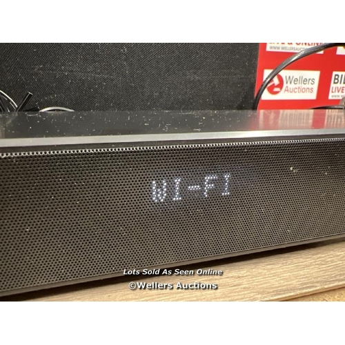 8123 - LG SOUNDBAR SP8YA WITH WIRELESS SUB WOOFER / POWERS UP / MINIMAL SIGNS OF USE / CONNECTS AND PLAYS M... 