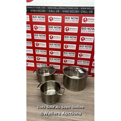 ZWILLING VITALITY COOKWARE SET 18/10 STAINLESS STEEL, SUITABLE FOR