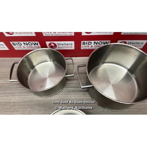 ZWILLING VITALITY COOKWARE SET 18/10 STAINLESS STEEL, SUITABLE FOR