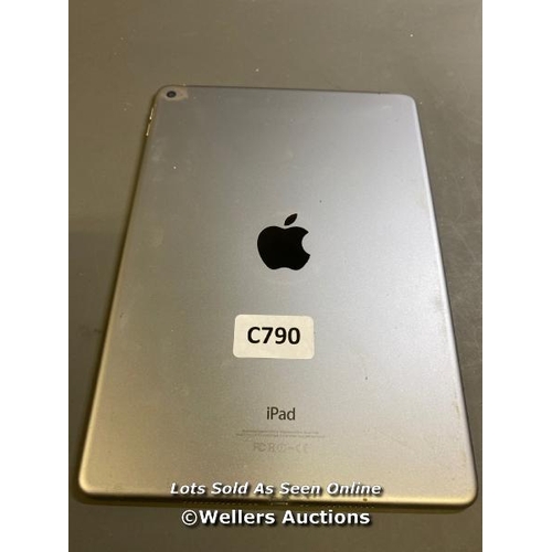 3809 - APPLE IPAD AIR 2 / A1566 / 64GB / SERIAL: DMPQN6Y9G5VW / I0CLOUD (ACTIVATION) UNLOCKED / RESTORED TO... 