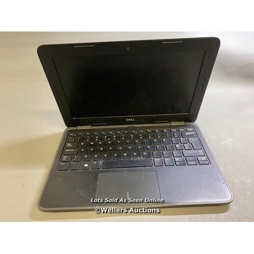 3818 - DELL LATITUDE 3190 / 4GB RAM / 64GB HD / CELERON N4120 @ 1.10GHZ / SN: GNFQ2J3 - CHASSIS DAMAGED / P... 