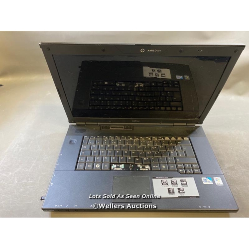 3816 - FUJITSU AMILO / 1GB RAM / HD REMOVED / INTEL CELERON / SN: YL1R023042 / POWERS UP & APPEARS FUNCTION... 