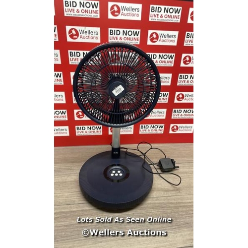 3824 - NSA ULTIMATE FOLDING FAN WITHOUT REMOTE CONTROL, FFDC-24RC / POWERS UP / SIGNS OF USE / DS