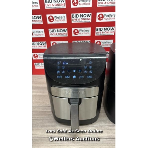 3826 - 2X GOURMIA 6.7L DIGITIAL AIR FRYER / PRE-SET 10 ONE-TOUCH COOKING FUNCTIONS / FRYFORCE 360� TECHNOLO... 