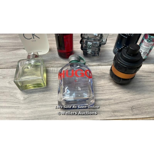 3831 - BAG OF X8 PART-USED PERFUMES AND FRAGRANCES INCL.DIESEL, VIKTOR&ROLF AND SAUVAGE [148-05/10] / DS