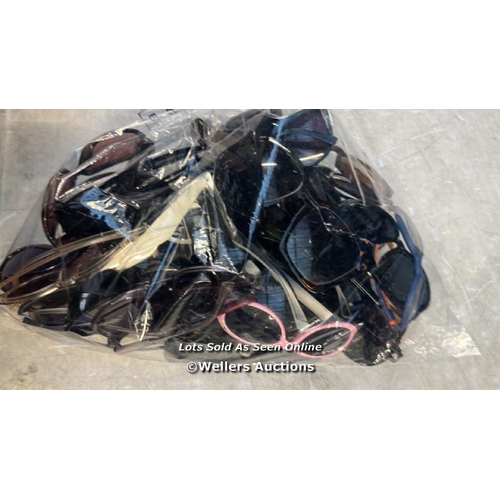 3914 - BAG OF FRAMES, SUNGLASSES AND CASES / UPSTAIRS / H27