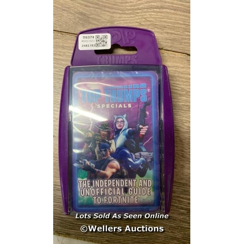 3028 - 10X TOP TRUMPS INDEPENDENT AND UNOFFICAL GUIDE TO FORTNITE NA / H56