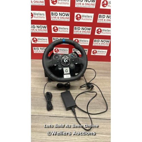3047 - LOGITECH RACING WHEEL WU0007 / SIGNS OF USE, WITH POWER SUPPLY, UNTESTED / H59