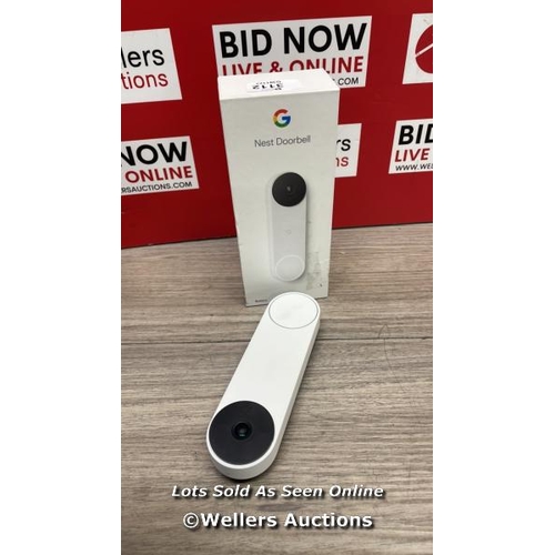 3112 - GOOGLE NEST VIDEO DOORBELL BATTERY GWX3T / SOME SIGNS OF USE / SEE IMAGES / UNTESTED / H50