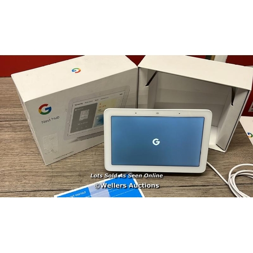 3115 - GOOGLE NEST HUB GA01331-GB / VERY MINIMAL SIGNS OF USE / POWERS UP / SEE IMAGES / NOT FULLY TESTED /... 