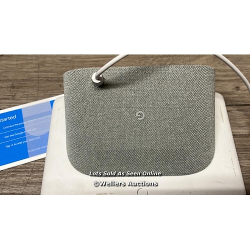 3115 - GOOGLE NEST HUB GA01331-GB / VERY MINIMAL SIGNS OF USE / POWERS UP / SEE IMAGES / NOT FULLY TESTED /... 