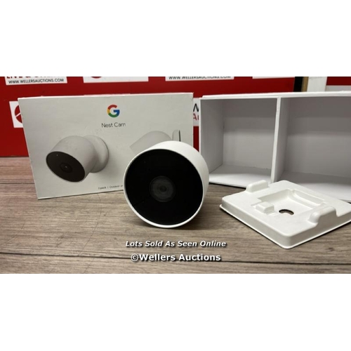 3116 - GOOGLE NEST CAM INDOOR & OUTDOOR GA01317 / MINIMAL SIGNS OF USE / CAMER ONLY / SEE IMAGES / H50