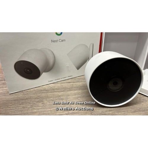 3116 - GOOGLE NEST CAM INDOOR & OUTDOOR GA01317 / MINIMAL SIGNS OF USE / CAMER ONLY / SEE IMAGES / H50