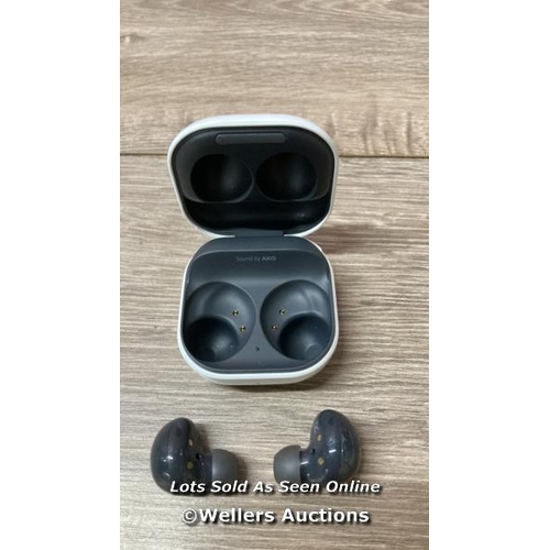 3124 - SAMSUNG GALAXY BUDS 2 SM-R177 / POWERS UP, SIGNS OF USE, UNTESTED, SEE IMAGES  / H50