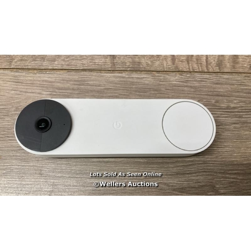 3128 - GOOGLE NEST DOORBELL GA01318-GB / SIGNS OF USE, NO CABLE, UNTESTED / H50