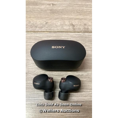 3140 - SONY WIRELESS EARPHONES WF-1000XM4B / SIGNS OF USE, UNTESTED / H52