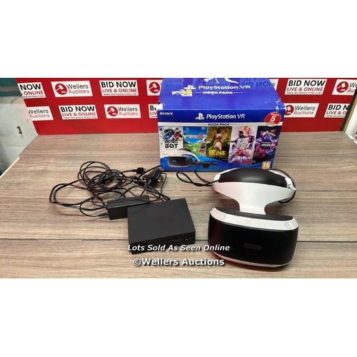 3154 - PLAYSTATION PLAYSTATION VR MEGA PACK  / SIGNS OF USE, UNTESTED, SEE IMAGES / H49