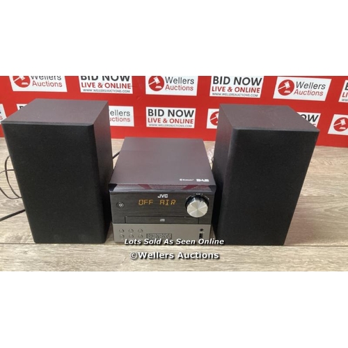 3162 - JVC WIRELESS MICRO DAB HI-FI UX-D327B / POWERS UP, MINIMAL SIGNS OF USE, CONNECTS TO BLUETOOTH  / H4... 