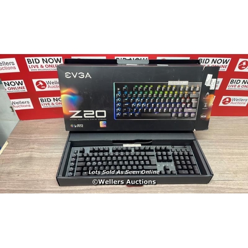 3174 - EVEA Z20 OPTICAL MECHANICAL GAMING KEYBOARD 811-W1-20UK-K2 / POWERS UP, MINIMAL SIGNS OF USE, UNTEST... 