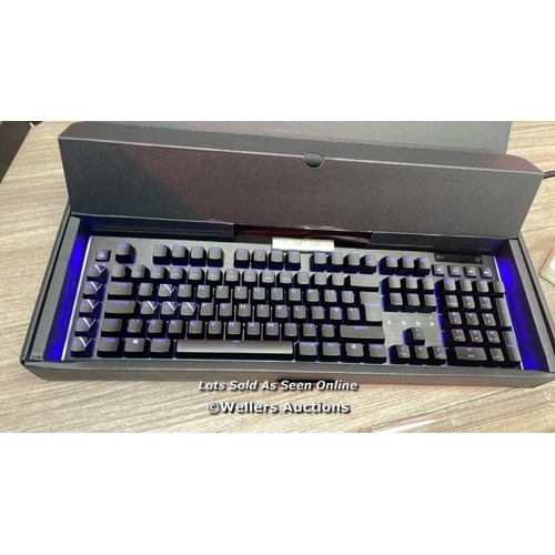 3174 - EVEA Z20 OPTICAL MECHANICAL GAMING KEYBOARD 811-W1-20UK-K2 / POWERS UP, MINIMAL SIGNS OF USE, UNTEST... 