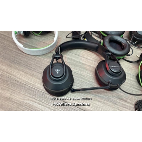 3188 - 5X TURTLE BEACH RECON 500 NA / SIGNS OF USE, UNTESTED, SOME DAMAGED / HD1