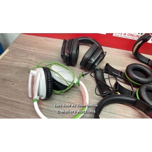 3188 - 5X TURTLE BEACH RECON 500 NA / SIGNS OF USE, UNTESTED, SOME DAMAGED / HD1