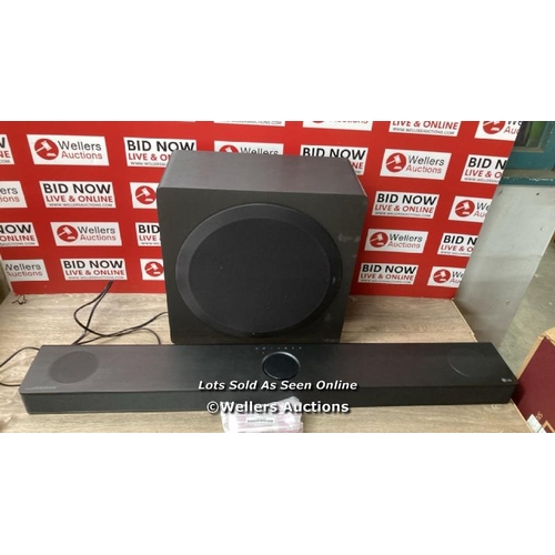 3222 - LG S80 SOUNDBAR WITH CINEMATIC SURROUND SOUND / MINIMAL SIGNS OF USE / POWERS UP / WITHOUT REMOTE / ... 