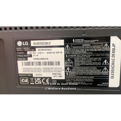 4413 - LG OLED55C36LC 55