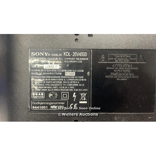 4417 - SONY KDL-26V4500 26