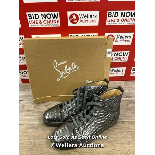 8021 - CHRISTIAN LOUBOUTON PYTHON BOOTS, EURO SIZE 44.5 / 5 SEASONS OLD AND OUT OF PRODUCTION, RRP �2,000 /... 