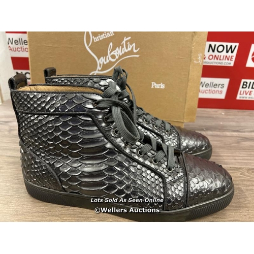 8021 - CHRISTIAN LOUBOUTON PYTHON BOOTS, EURO SIZE 44.5 / 5 SEASONS OLD AND OUT OF PRODUCTION, RRP �2,000 /... 