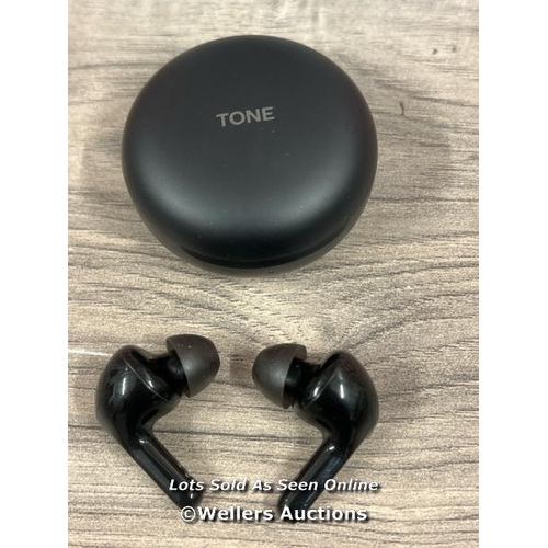 8080 - LG TONE FREE HBS-FN7 TRUE WIRELESS BLUETOOTH ACTIVE NOISE CANCELLING IN-EAR HEADPHONES / POWER UP, C... 