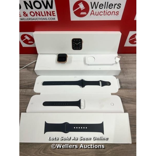 8088 - APPLE WATCH / SERIES 6 (GPS) / GOLD ALUMINIUM  / 40MM / WITH BLACK SPORT BAND STRAP / A2291 / POWERS... 