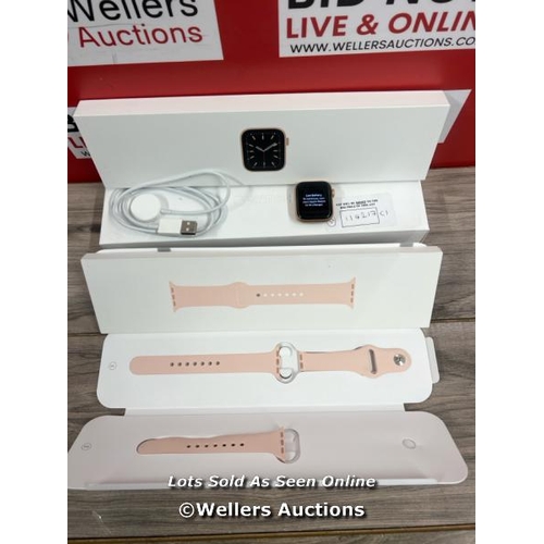 8093 - APPLE WATCH / SERIES 6 (GPS) / GOLD ALUMINIUM  / 40MM / WITH PINK SAND SPORT BAND STRAP / A2291 / PO... 