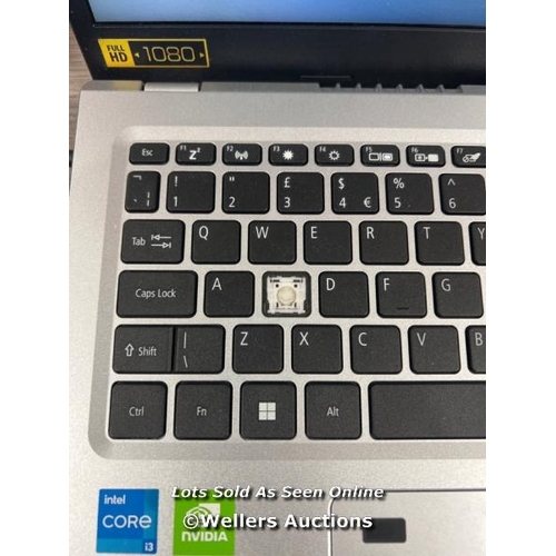 8139 - ACER ASPIRE 5 /  INTEL CORE I3 /  8GB RAM / 256GB SSD / NVIDIA GEFORCE MX450 / 15.6 INCH LAPTOP / NX... 