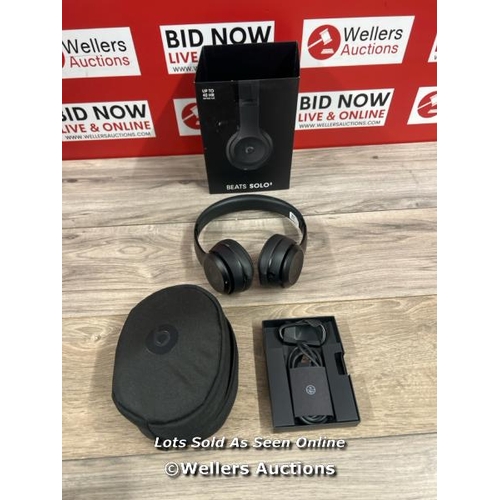 8142 - APPLE BEATS SOLO 3 MX432ZM/A / POWER UP, CONNECT TO BT, ONLY PLAY MUSIC THROUGH LEFT EAR, MINIMAL SI... 