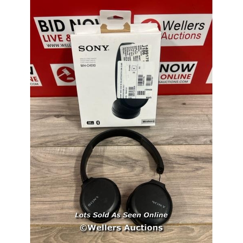 8150 - SONY WH-CH510 BLUETOOTH WIRELESS ON-EAR HEADPHONES / SIGNS OF USE, UNTESTED, DAMAGED