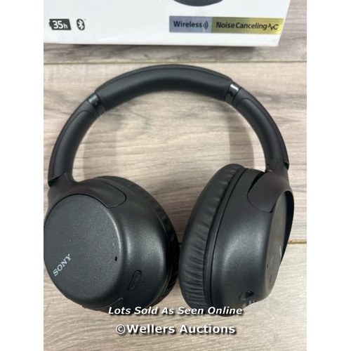 8155 - SONY WH-CH710N NOISE CANCELLING WIRELESS BLUETOOTH NFC OVER-EAR HEADPHONES / POWER UP, CONNECT TO BT... 