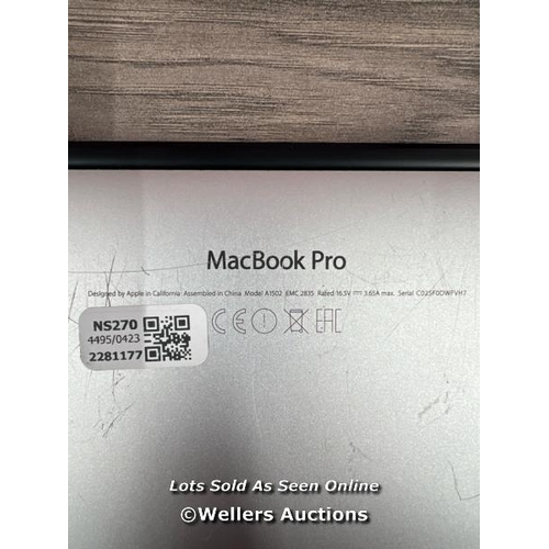 8170 - APPLE MACBOOK PRO / A1502 MF841LL/A / INTEL CORE I5-5287U / 8GB / 512GB / MAC OS / INTEL IRIS GRPAHI... 