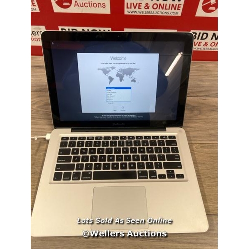 8184 - APPLE MACBOOK PRO / A1278 / MC374LL/A / INTEL CORE DUO P8600 / 4GB / 250GB / MAC OS / GEFORCE 320M /... 