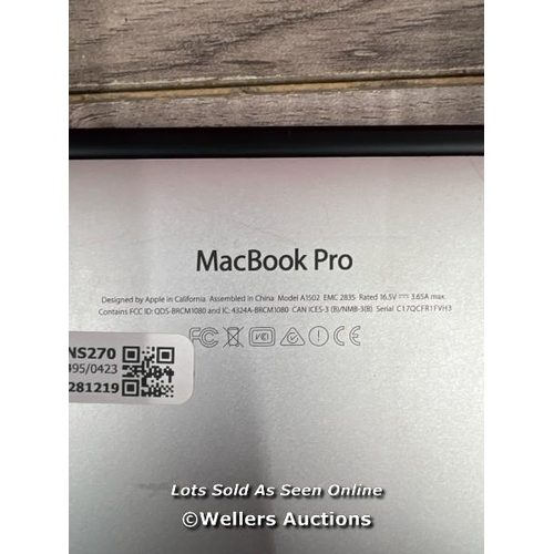 8194 - APPLE MACBOOK PRO / A1502 / MF839LL/A / INTEL CORE I5-5257 / 8GB / 128GB / MAC OS /  IRIS GRAPHICS 6... 