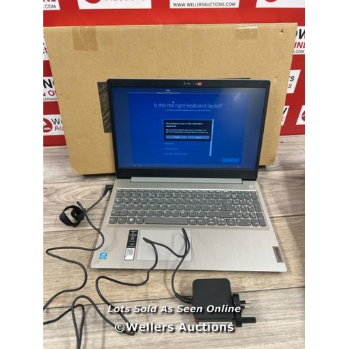 8196 - LENOVO IDEAPAD 3-15IML05 / 81WB00AMUK / INTEL PENTIUM GOLD 6405U / 4GB / 128GB / WIN 10 / POWERS UP,... 