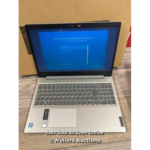 8196 - LENOVO IDEAPAD 3-15IML05 / 81WB00AMUK / INTEL PENTIUM GOLD 6405U / 4GB / 128GB / WIN 10 / POWERS UP,... 