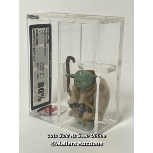 406 - Star Wars vintage Yoda (brown snake variant) 3 3/4