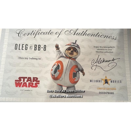 431 - Star Wars toys to including anamatronic BB-8 and R2-D2, Build a Bear Captain Rex and Meerkat limited... 