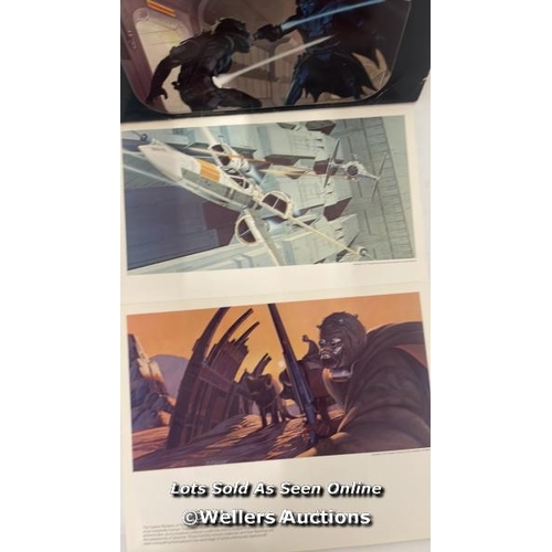 434 - The Star Wars portfolio by concept artist Ralph McQuarrie, containing 21 glossy prints, 1977 printed... 