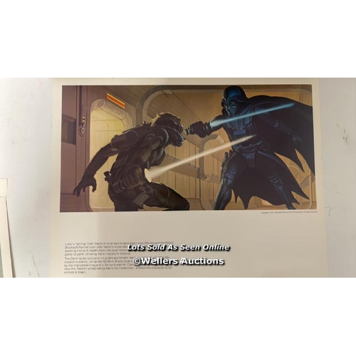 434 - The Star Wars portfolio by concept artist Ralph McQuarrie, containing 21 glossy prints, 1977 printed... 