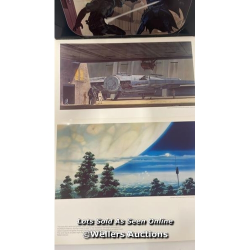 434 - The Star Wars portfolio by concept artist Ralph McQuarrie, containing 21 glossy prints, 1977 printed... 