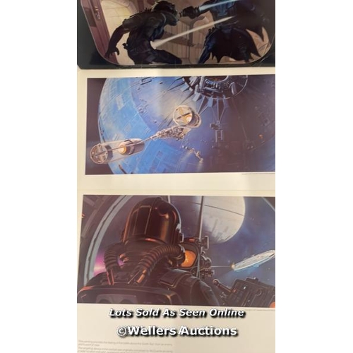 434 - The Star Wars portfolio by concept artist Ralph McQuarrie, containing 21 glossy prints, 1977 printed... 