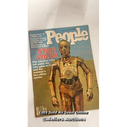 435 - Four 1977 U.S. magazines ; People Weekly - July 18th 1977, New Times - June 24th 1977, Science Ficti... 